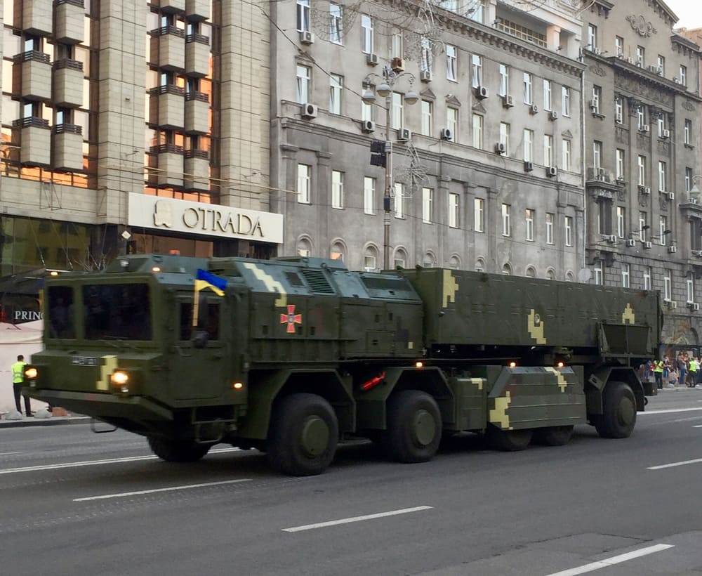 Rehearsal for Independence Day parade in Kyiv